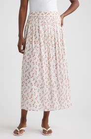Rails Dax Floral Cotton Midi Skirt