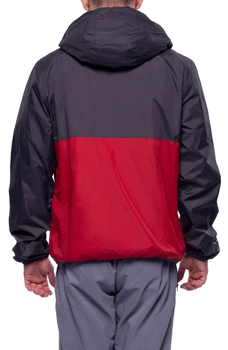 Rokka&Rolla Packable Mesh lined Windbreaker, Alternate, color, Gray Red