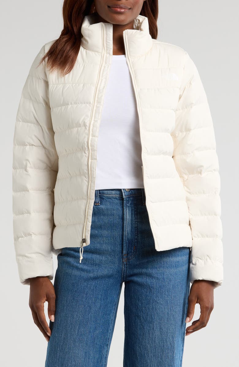 The North Face Aconcagua 3 Water Repellent Jacket, Main, color, White Dune