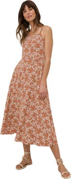 Pact Organic Cotton Fit & Flare Midi Dress
