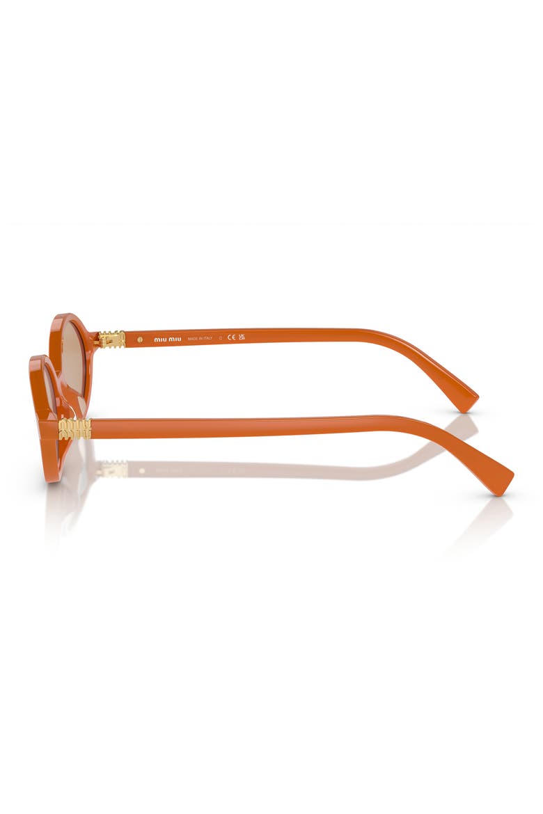 50mm Oval Sunglasses, Alternate, color, ORANGE