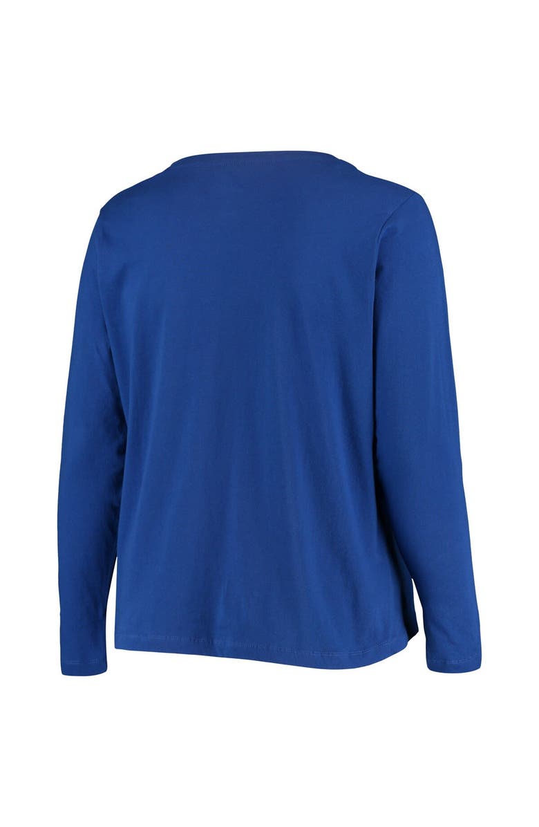 FANATICS Women's Fanatics Branded Royal New York Giants Plus Size Primary Logo Long Sleeve T-Shirt, Alternate, color, Royal