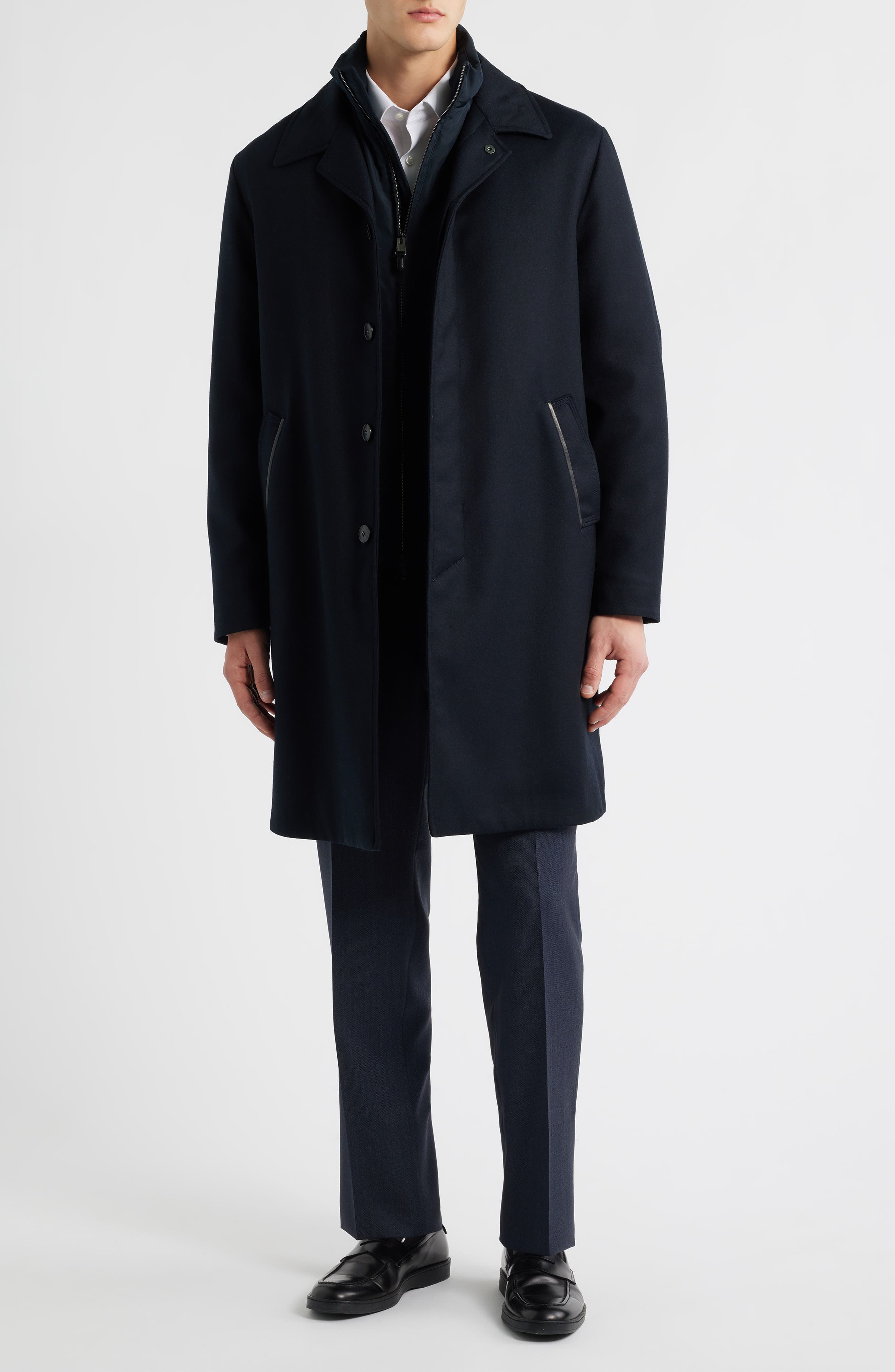 Canali 3-in-1 Wool Car Coat