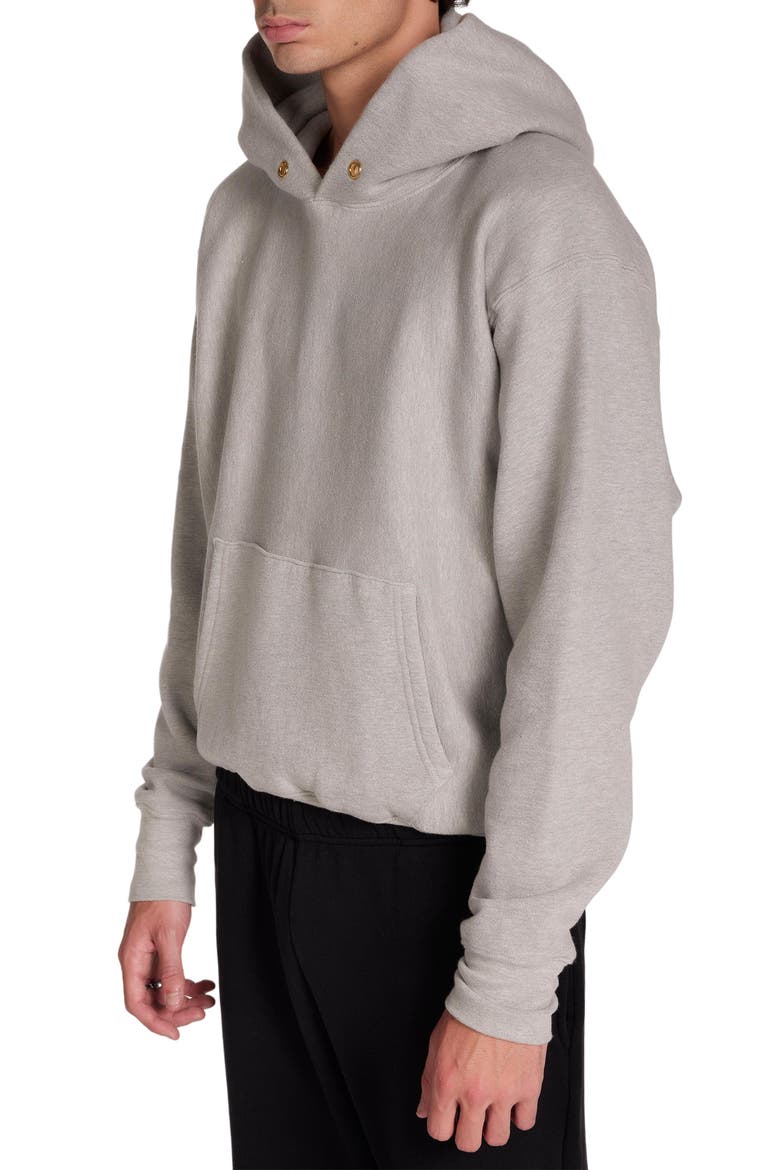 HeavyWeight Cropped Hoodie, Alternate, color, Heather Grey