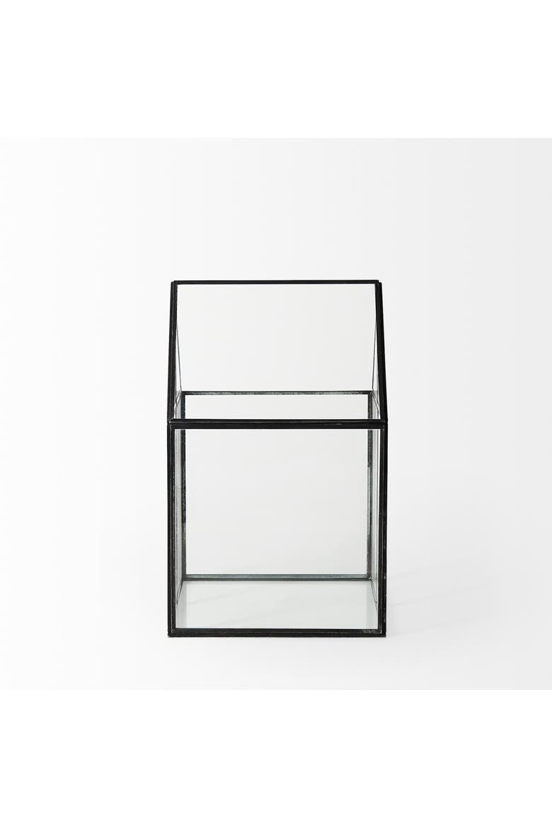 Sikes Hut Terrarium with Glass Base, Alternate, color, Clear