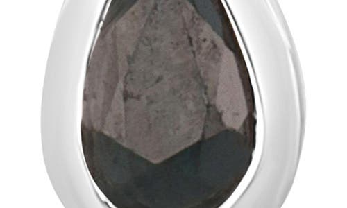 Bony Levy El Mar 18k White Gold Diamond & Sapphire Teardrop Earrings In Black