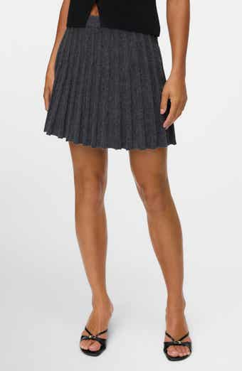 VERO MODA Marina Pleated Knit Skater Miniskirt