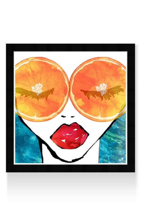 Orange Beach Framed Wall Art, 21"x21"