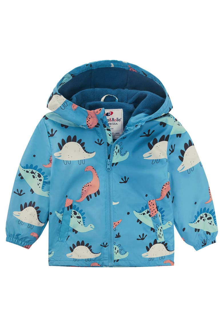 Lightweight Fleece Lined Windbreaker Jacket, Main, color, BLUE
