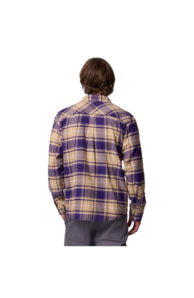 Columbia Men's Columbia Purple Washington Huskies Flare Gun Omni-Wick Flannel Long Sleeve Button-Up Shirt, Alternate, color, Purple