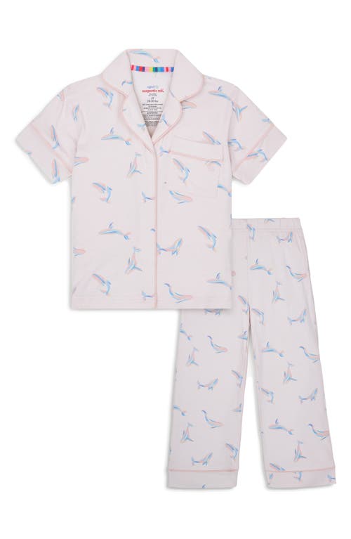 MAGNETIC ME MAGNETIC ME KIDS' I WHALE ALWAYS LOVE YOU PRINT TWO-PIECE PAJAMAS 