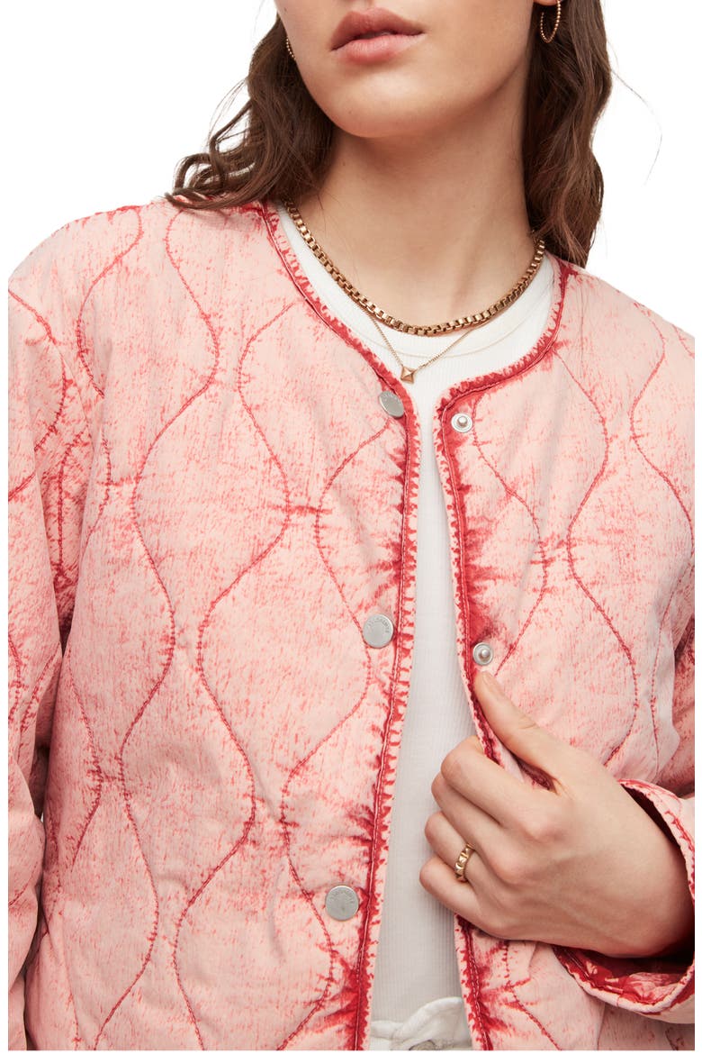 Reign Onion Quilted Jacket, Alternate, color, PINK