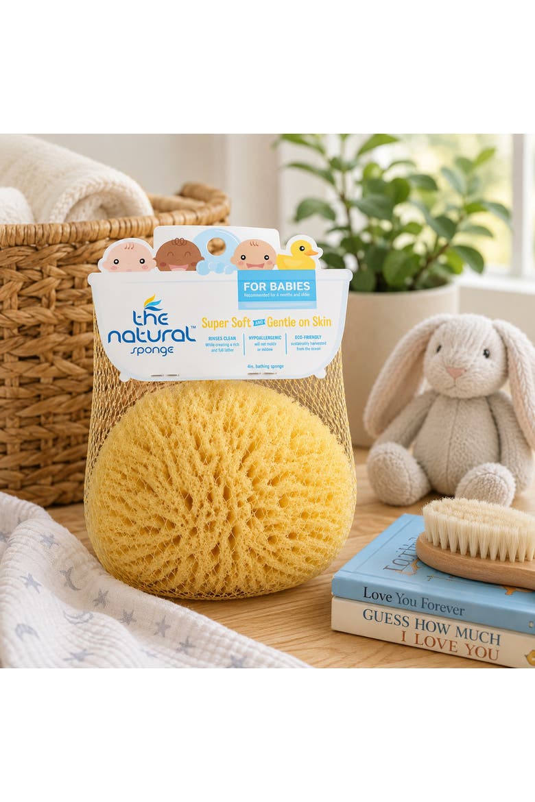 Baby Bathtime Natural Sea Sponge, Alternate, color, Multicolored