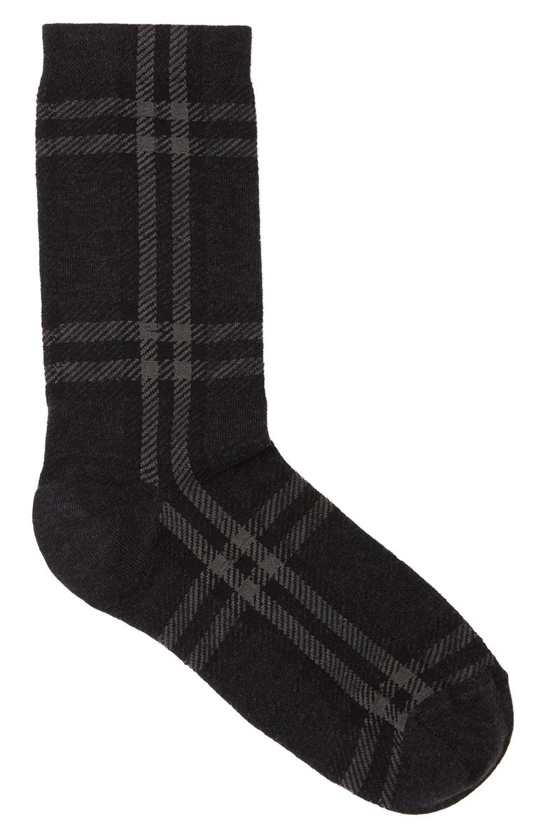 Burberry Check Ankle Socks, Alternate, color, 