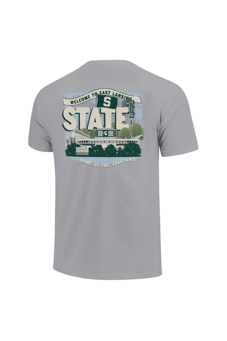 Youth  Gray Michigan State Spartans Local Campus Scene T-Shirt, Alternate, color, Gray