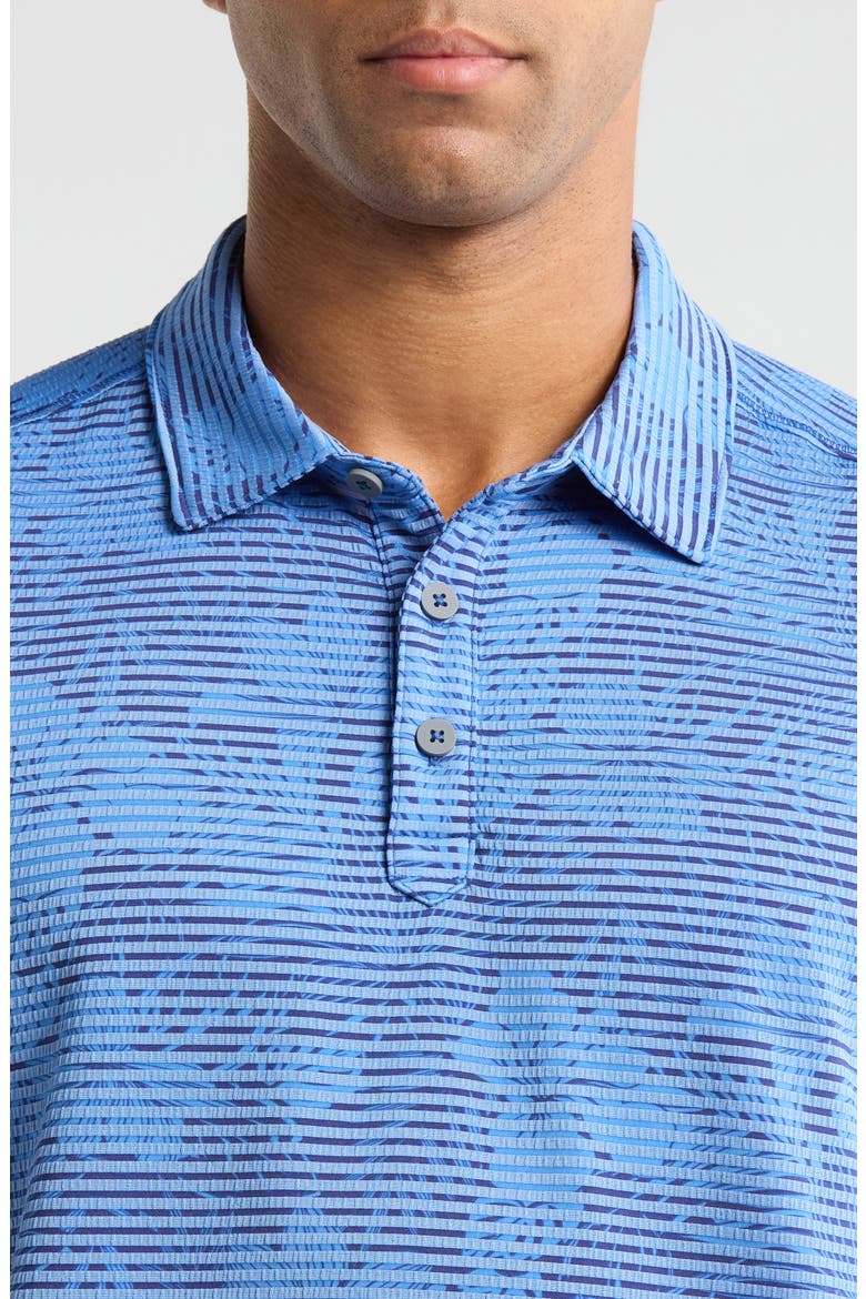 Costa Wave Twilight Canopy Seersucker Stripe IslandZone® Polo, Alternate, color, BERING BLUE