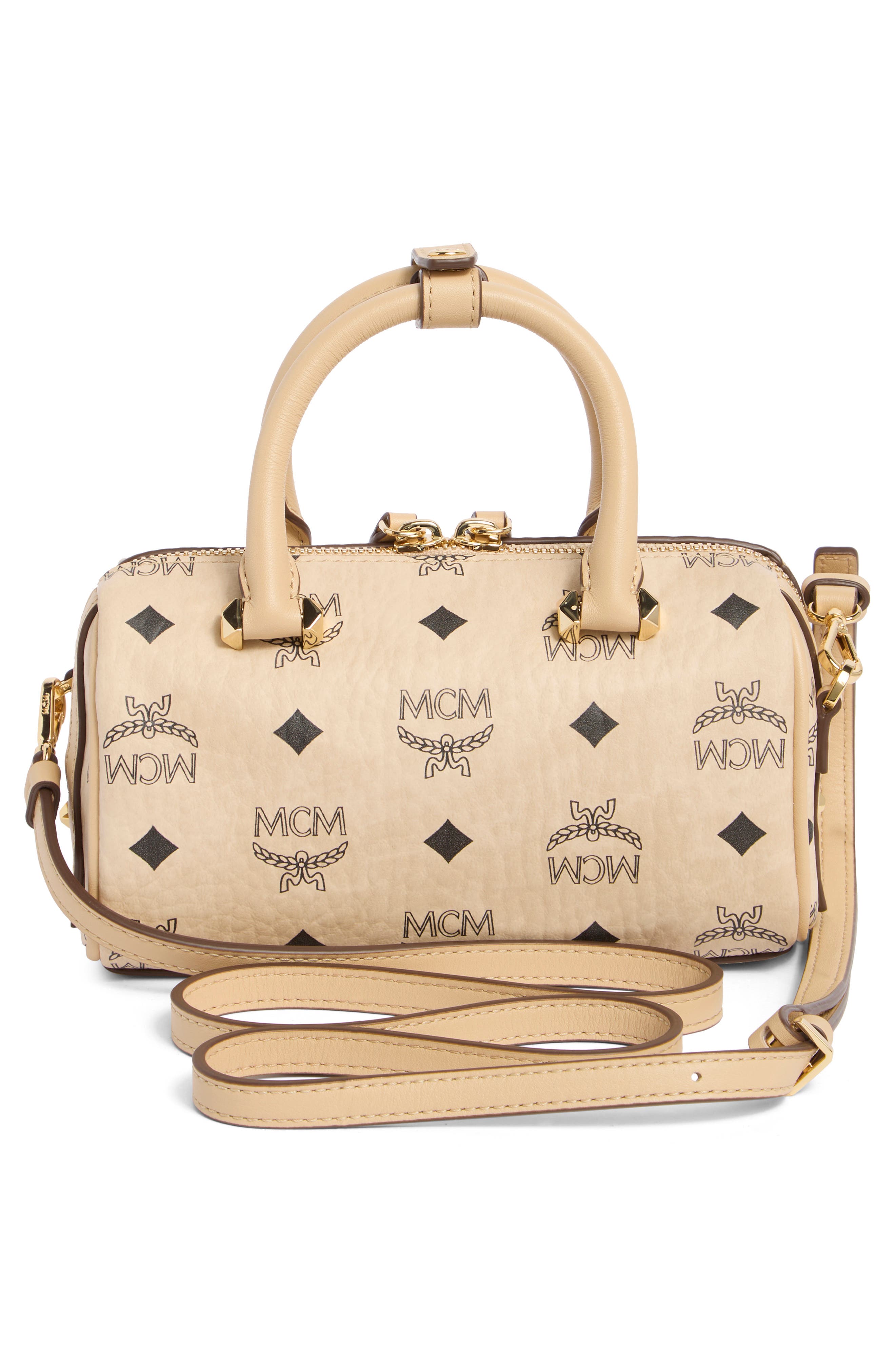 MCM Ella Boston Mini Bag, Alternate, color, 