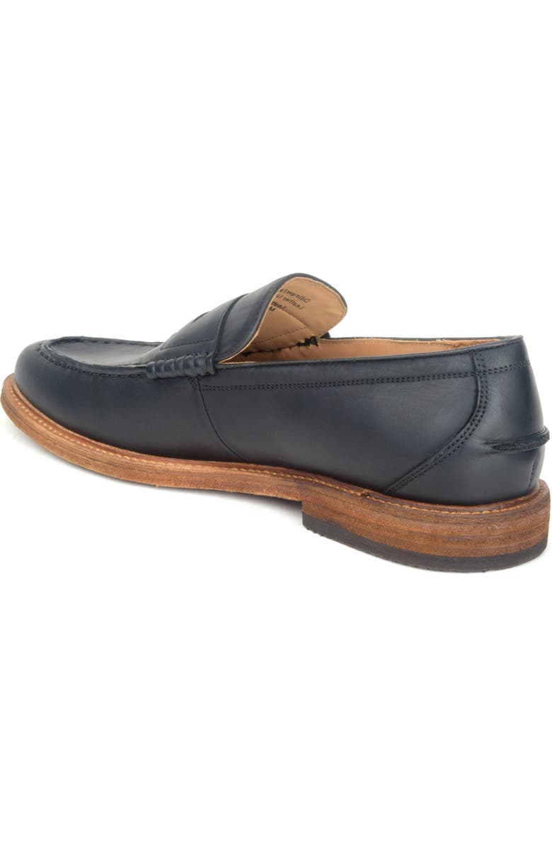 Warfield & Grand Dillinger Moc Toe Penny Loafer, Alternate, color, Black