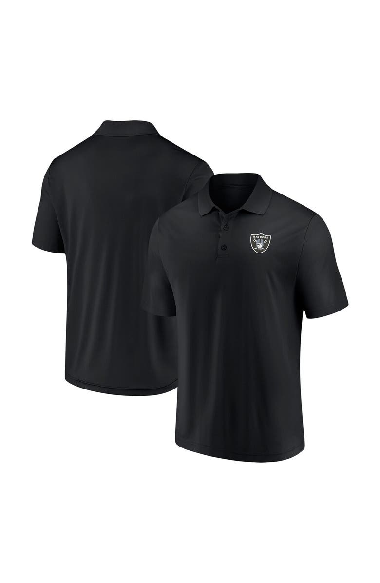 FANATICS Men's Fanatics Branded Black Las Vegas Raiders Component Polo, Main, color, 