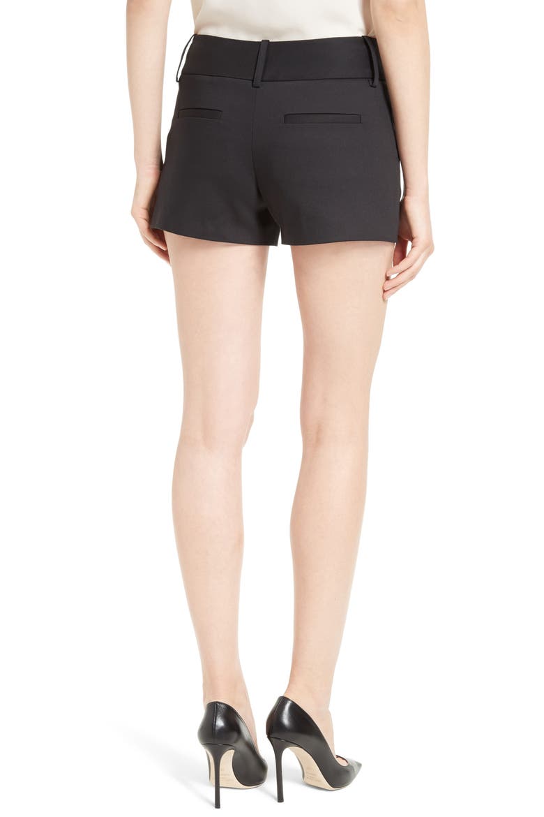 Cady Cotton Blend Shorts, Alternate, color, BLACK