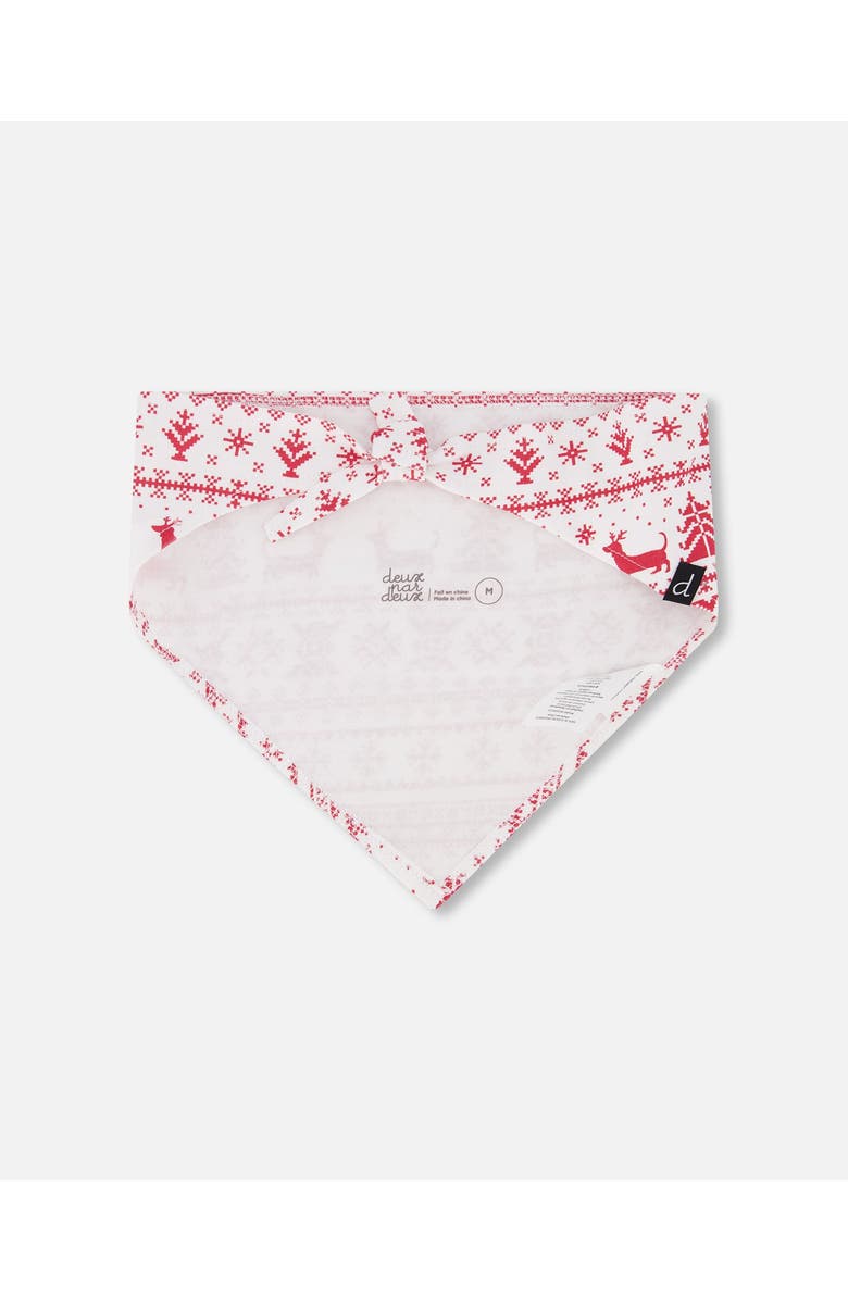 Deux par Deux Dogs
s Organic Cotton Christmas Bandana for Dogs, Main, color,