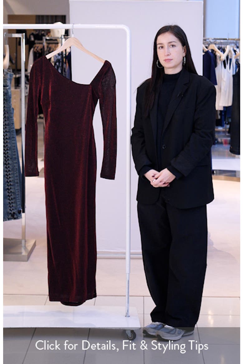 Charles Body-Con Midi Metallic Dress video