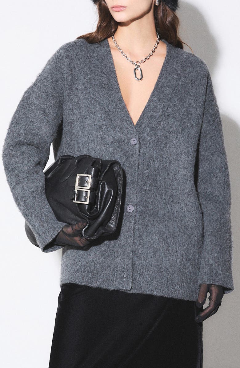 DELUC Easton Cardigan, Main, color, Grey Melange