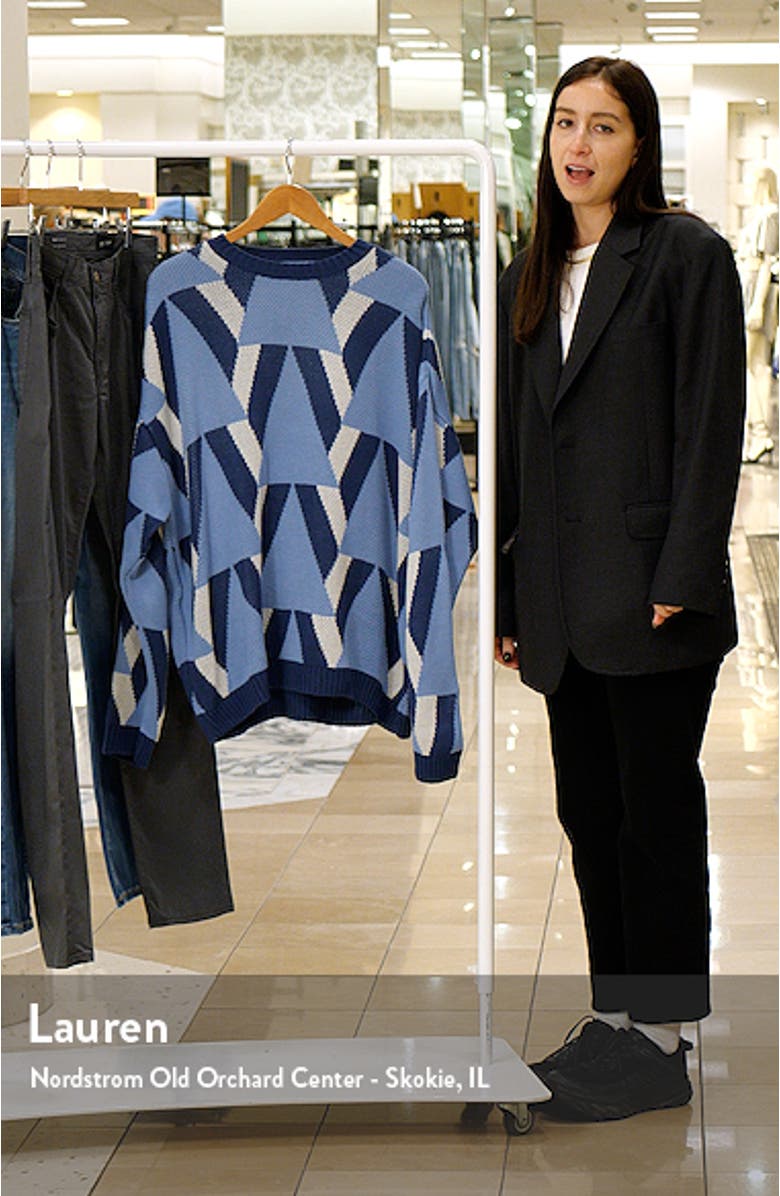 Oversize Jacquard Sweater, sales video thumbnail