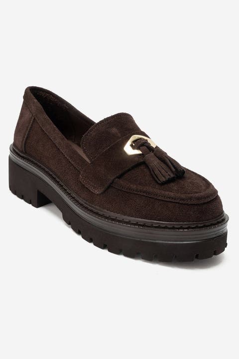 Marsy Leather Tassel Loafer