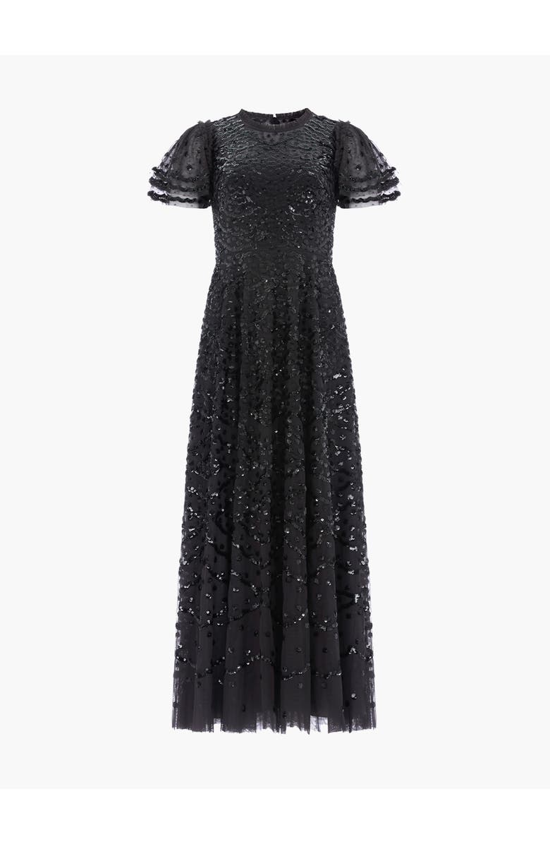 Needle & Thread Deco Dot Ankle Gown, Alternate, color, Graphite