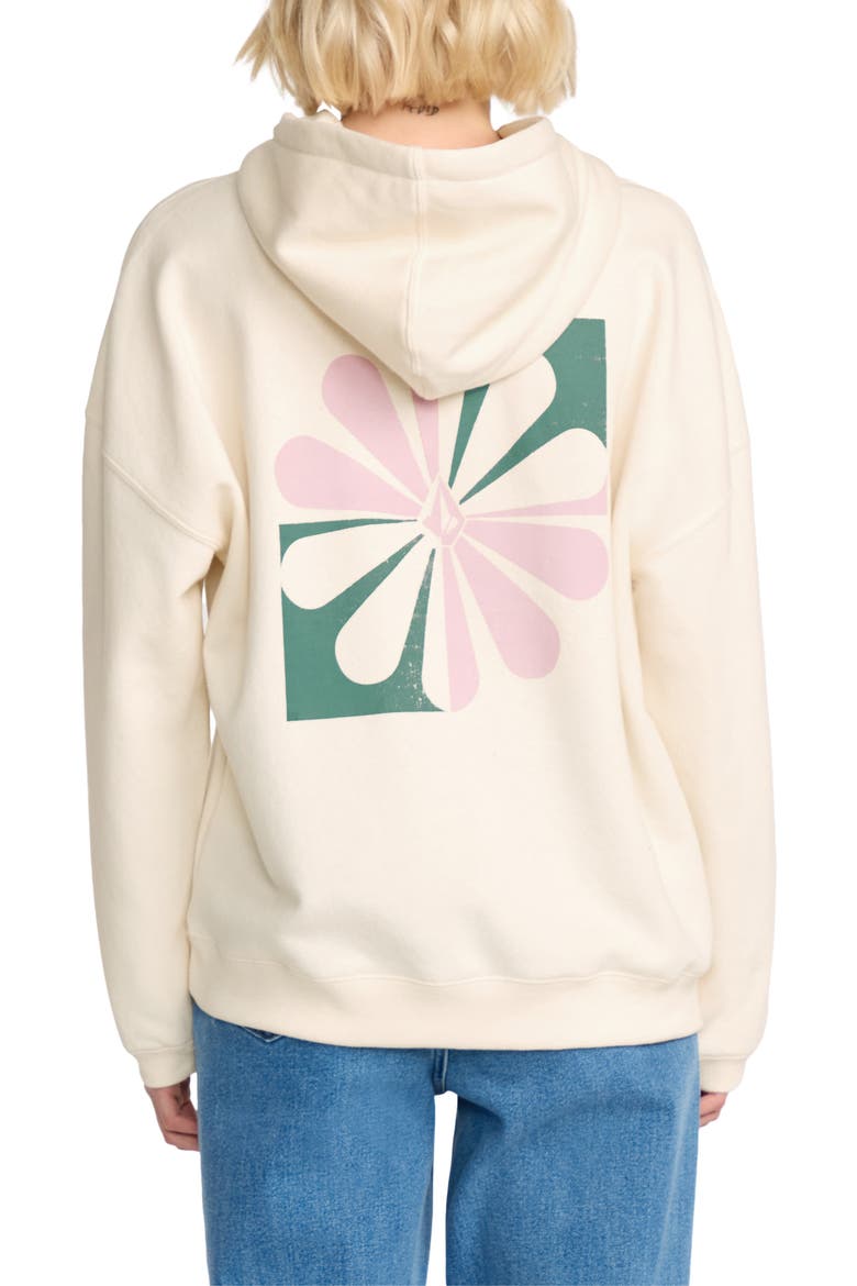 Stone Art Up Graphic Hoodie, Alternate, color, BONE