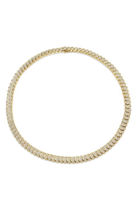 Luna 18k Gold Diamond Choker