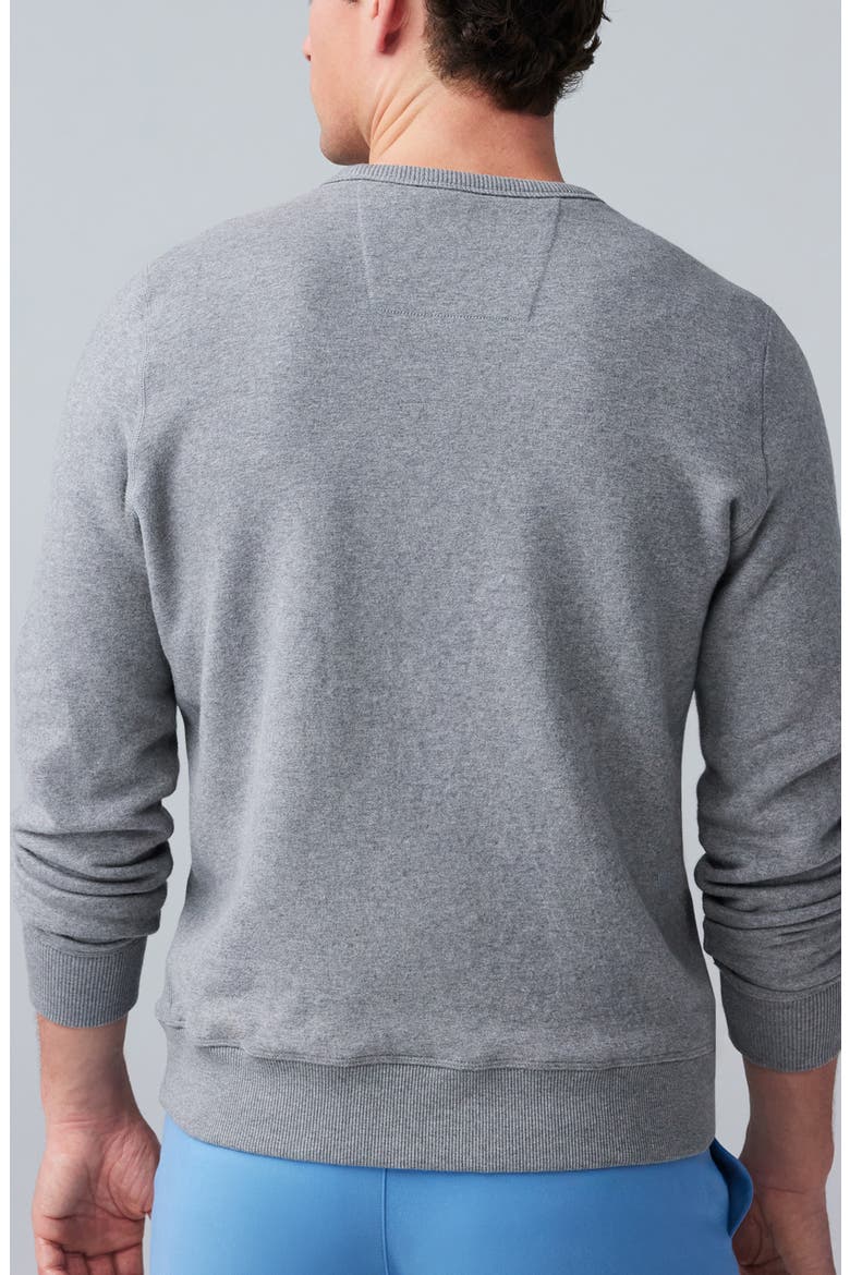 Ace Cotton Blend French Terry Crewneck Sweatshirt, Alternate, color, GREY HEATHER
