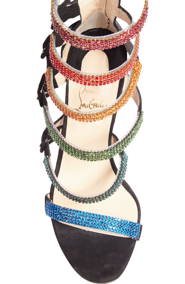 Christian Louboutin Raynibo Cage Sandal, Alternate, color,