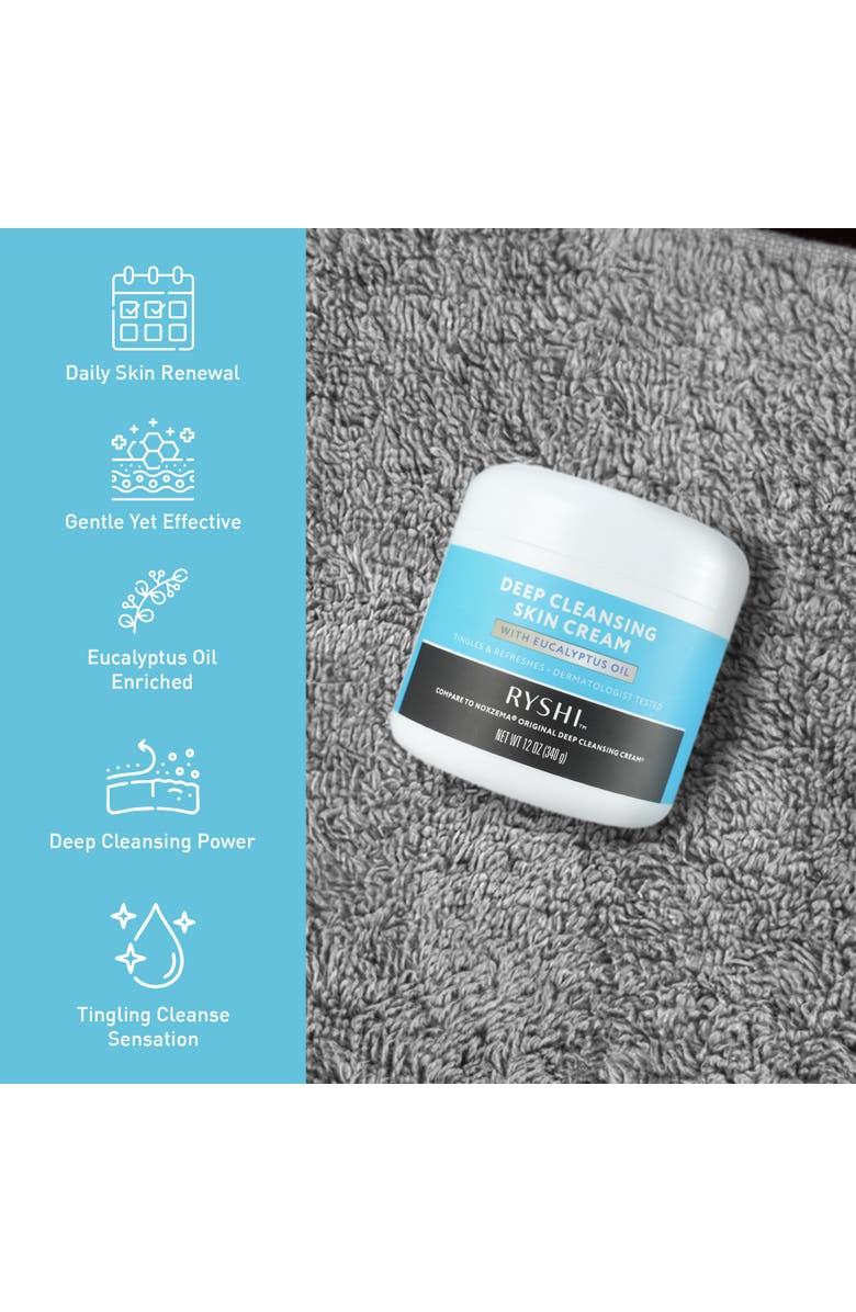 PURSONIC Deep Cleansing Skin Cream with Eucalyptus Oil, Alternate, color, Blue