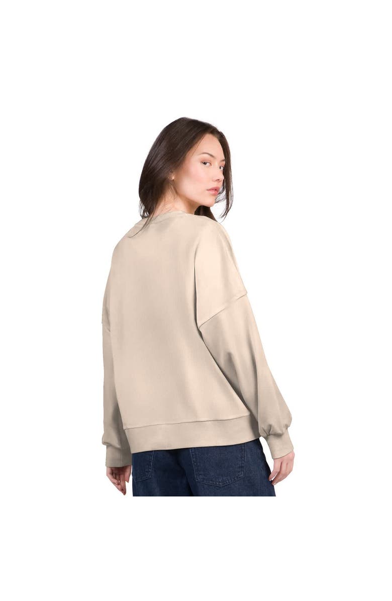 G-III 4HER BY CARL BANKS Women's G-III 4Her by Carl Banks Sand Los Angeles Dodgers Oversized Vet II Sweatshirt, Alternate, color, 