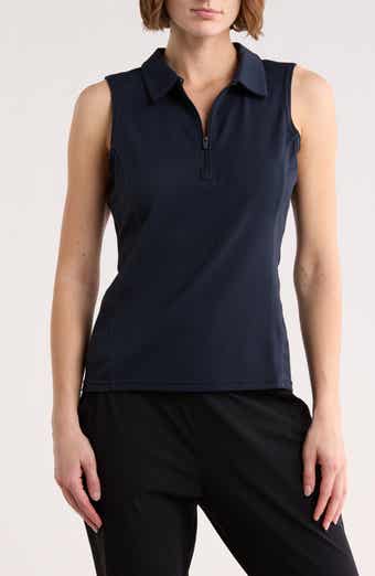 Zella Replay Half Zip Polo Tank