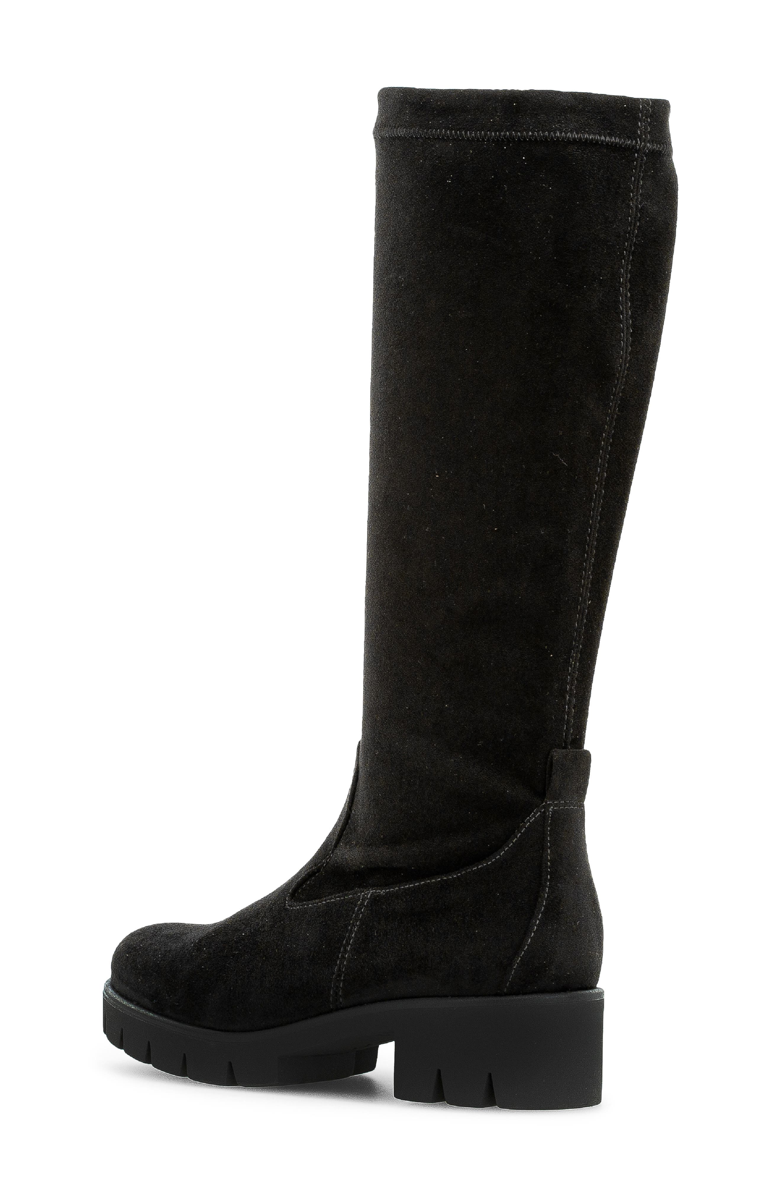 Gabor Mid Calf Boot, Alternate, color, Black