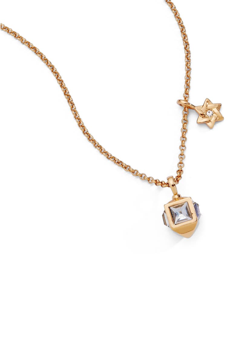 Alex and Ani Hanukkah Duo Charm Necklace, Alternate, color, Gold