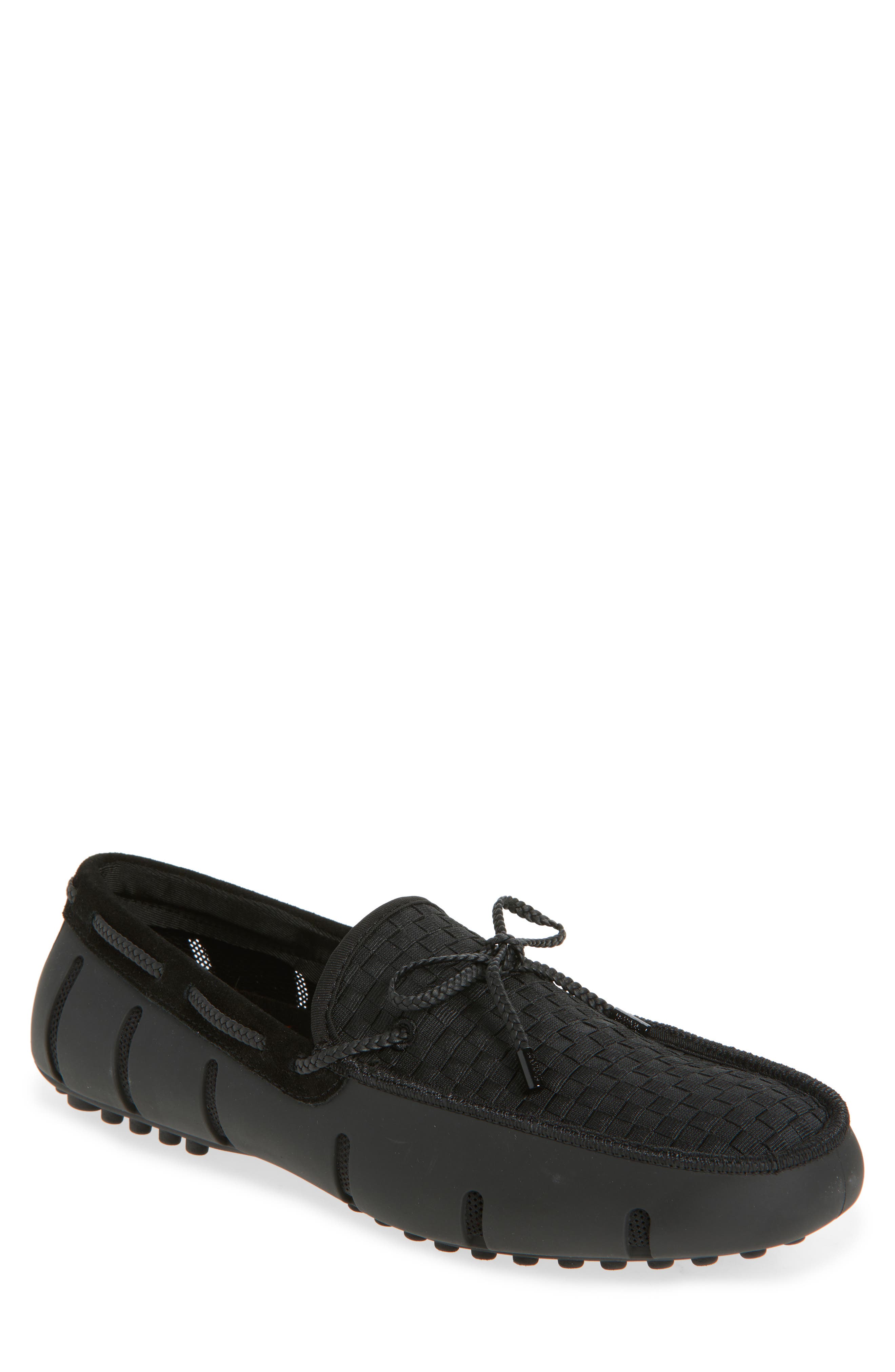 Swims Woven Driving Loafer, Main, color, Black