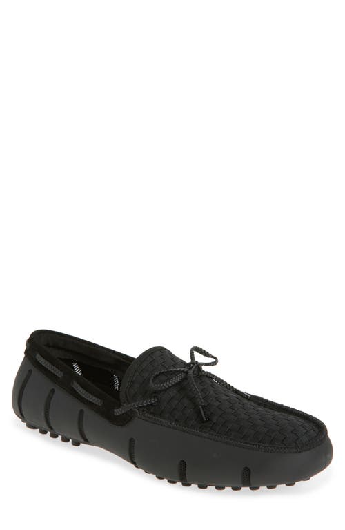 Swims Woven Driving Loafer in Black  product