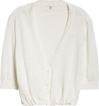 ジャケット R13 ELBOW CARDIGAN R13 Elbow Sleeve Balloon Bubble Hem Linen Cardigan | Nordstrom
