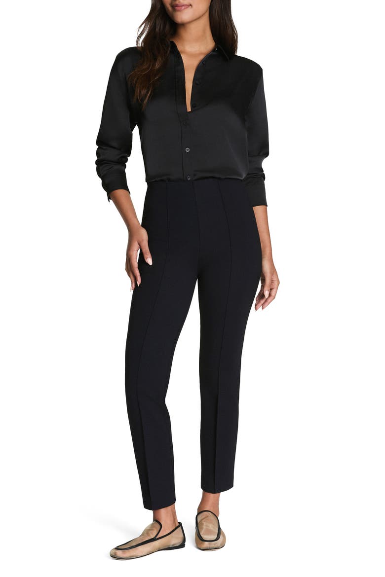 SPANXsupersmooth™ PerfectFit Ponte Ankle Slim Pants, Alternate, color, CLASSIC BLACK