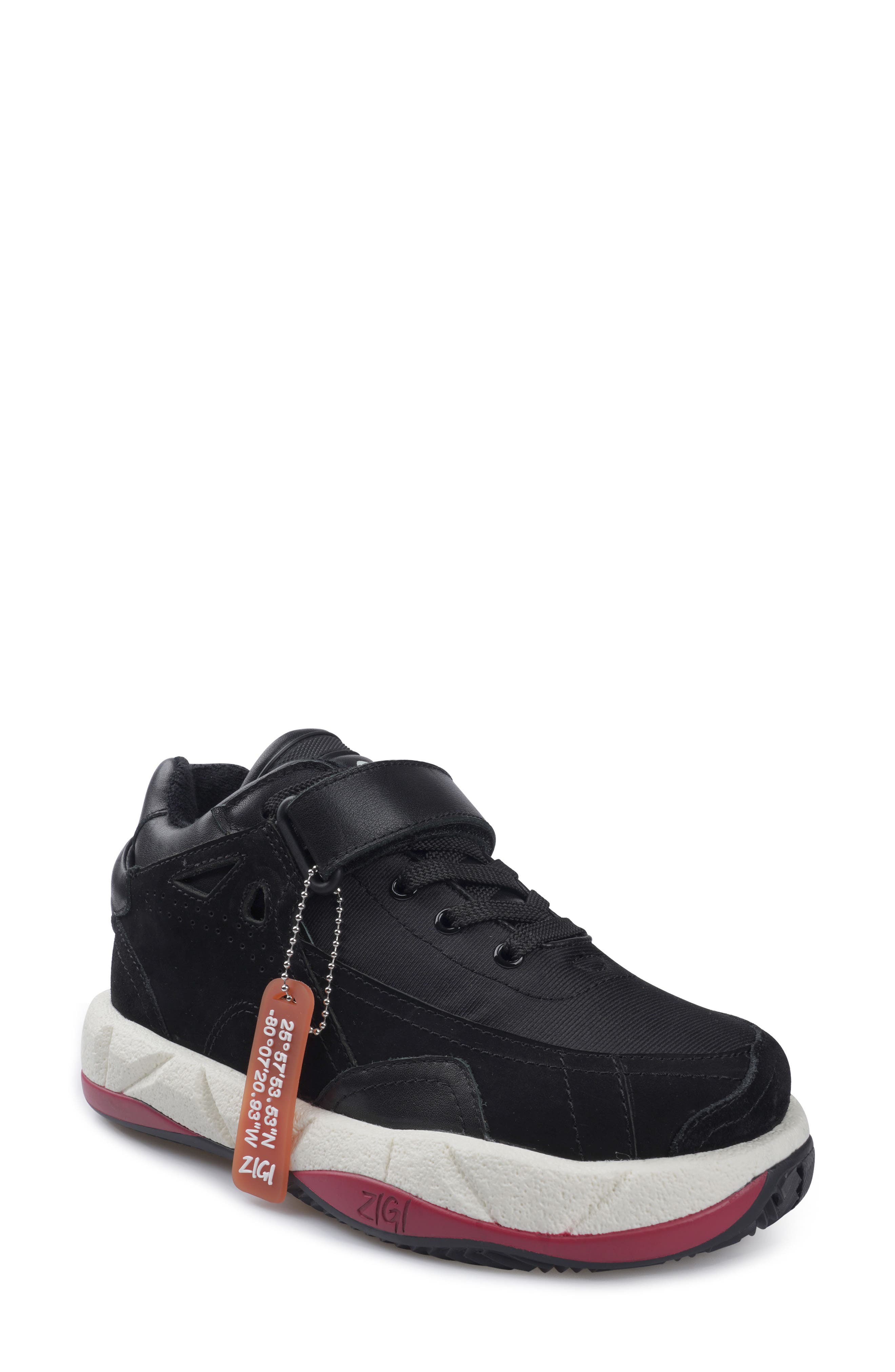 ZIGI Torani Platform Sneaker, Main, color, Black
