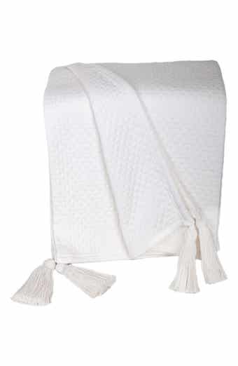 PARKLAND COLLECTION Khonsu Diamond Stitch Tassel Throw Blanket