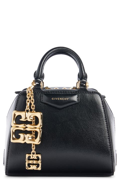 Nano Antigona Cube Patent Leather Satchel