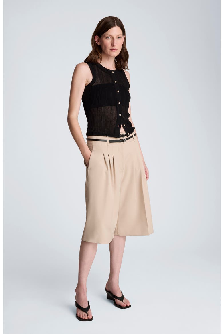 Rib Knit Vest, Alternate, color, BLACK