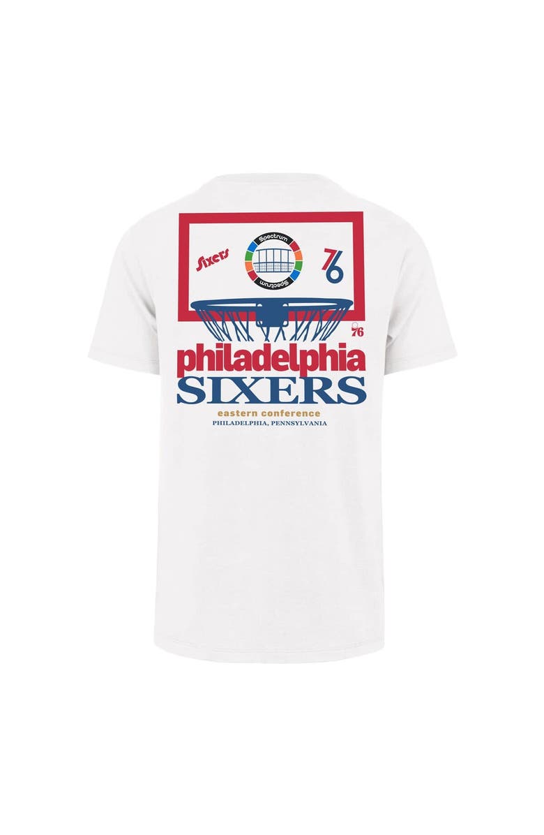'47 Men's '47  White Philadelphia 76ers City Edition Backboard T-Shirt, Alternate, color, White