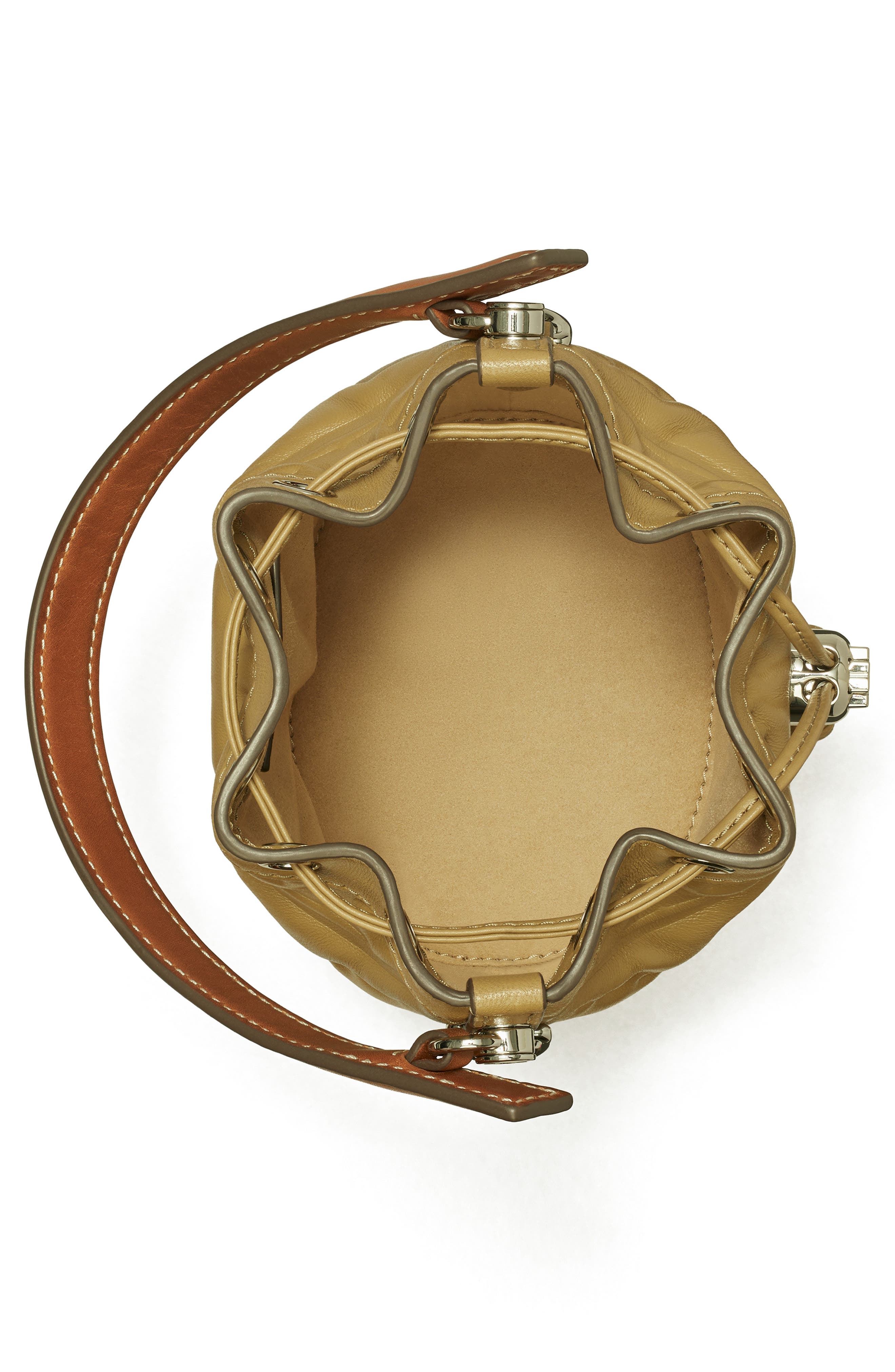 Tory Burch Mini T Monogram Puffy Bucket Bag, Alternate, color, 