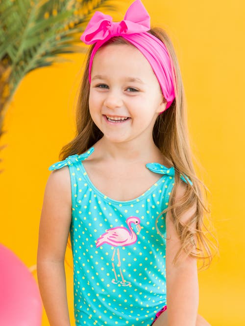 RUFFLEBUTTS RUFFLEBUTTS TODDLER GIRLS UPF50+ TIE SHOULDER ONE PIECE